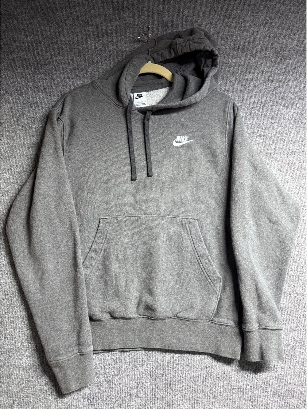 Nike Gray Pullover Hoodie Sweatshirt XS Made in Jordan